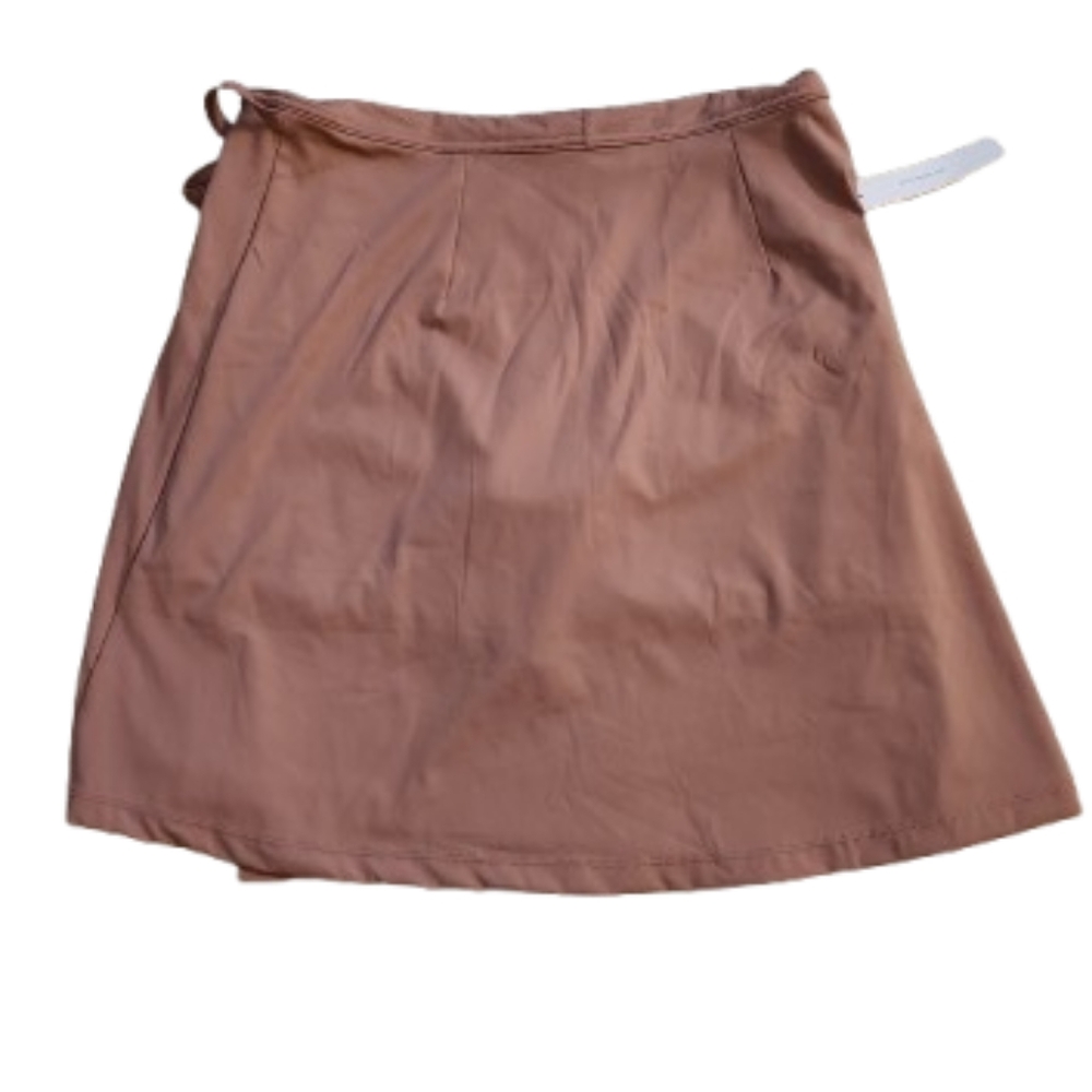 Dusty Rose Faux Wrap Skort - Picture 2 of 12